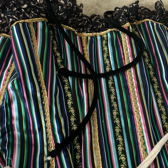 Vintage fantasy clowncore regency corset - Picture 12 of 13